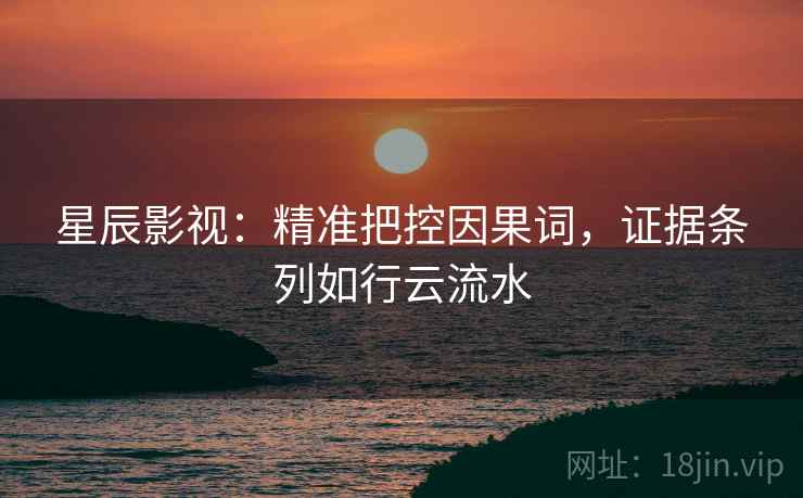 星辰影视：精准把控因果词，证据条列如行云流水